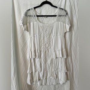 Free People Lace Boho Mini Dress